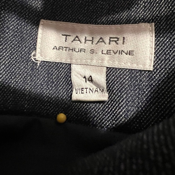 D20.10 TAHARI Arthur S. Levine NAVY TWEED STRAIGHT SKIRT  SZ 14 - Picture 10 of 10